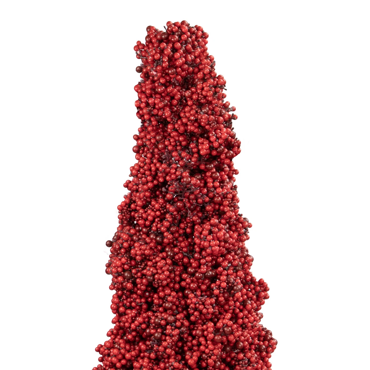 50" Red Berry Cone Potted Christmas Topiary 8 50" Red Berry Cone Potted Christmas Topiary - Image 6