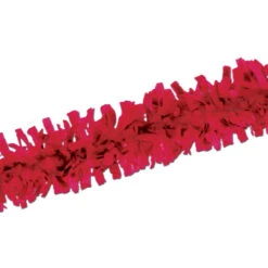 Club Pack Of 24 Vibrant Red Festive Tissue Festooning Decorations 25'