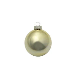 28ct Gold Shiny Finish Christmas Ball Ornaments 2" (50mm)