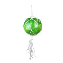 35-Count Green Roped Mini Ball Outdoor Christmas Decor - White Wire