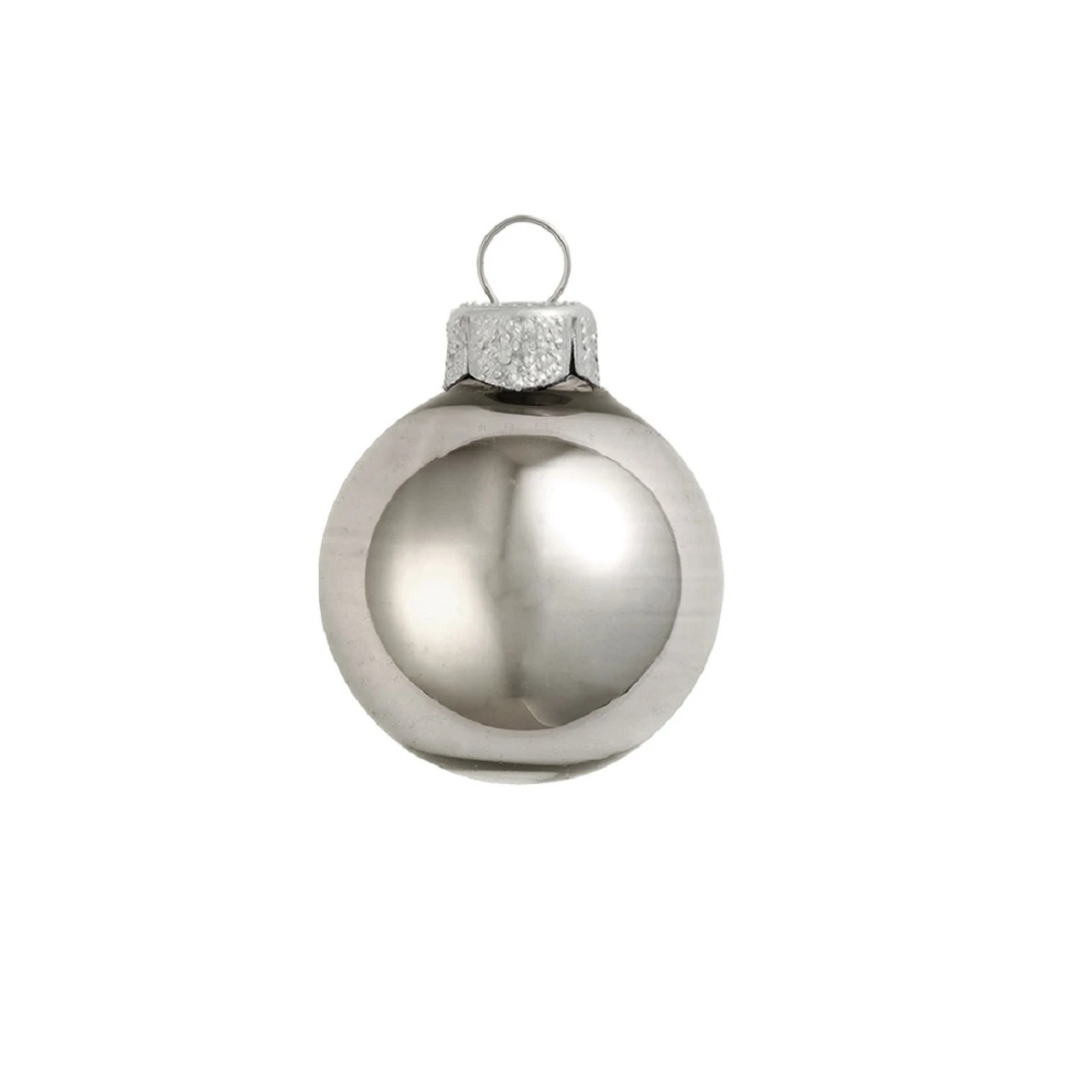 40ct Silver Smoke Glass Shiny Christmas Ball Ornaments 1.25" (30mm) 3 40ct Silver Smoke Glass Shiny Christmas Ball Ornaments 1.25" (30mm)