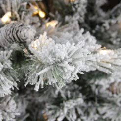 9' Pre-Lit Medium Flocked Victoria Pine Artificial Christmas Tree - Dual Color LED Lights -Optimal Christmas Shop bg9updr6i1txgs79pvz5pz7irbqjo1de 52651.1667536498