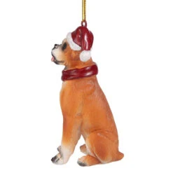 3.5" Fawn Boxer Dog Christmas Ornament 10 3.5" Fawn Boxer Dog Christmas Ornament -Optimal Christmas Shop boxer 3 97423.1667615233