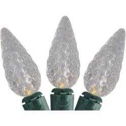 35 Warm White Faceted LED C6 Christmas Lights - 11 Ft Green Wire 5 35 Warm White Faceted LED C6 Christmas Lights - 11 Ft Green Wire -Optimal Christmas Shop brite star 41 622 77 2 86692.1667571910