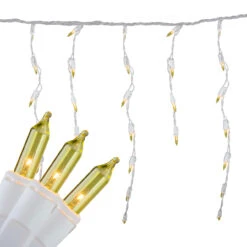 Set Of 100 Yellow Mini Icicle Christmas Lights - 7.8ft White Wire 8 Set Of 100 Yellow Mini Icicle Christmas Lights - 7.8ft White Wire -Optimal Christmas Shop britestar 36 705 77 3 79088.1667662486