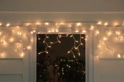 300 Clear Mini Icicle Christmas Lights - 8.5' White Wire 8 300 Clear Mini Icicle Christmas Lights - 8.5' White Wire -Optimal Christmas Shop britestar 36 712 77 2 25182.1667488428