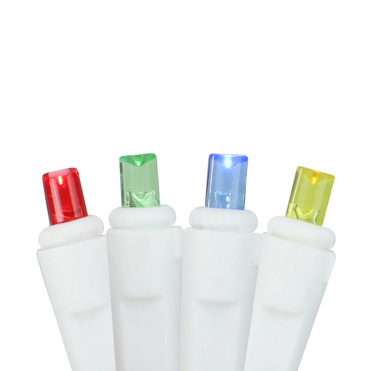 35-Count Vibrantly Colored LED Wide Angle Icicle Christmas String Lights - 5.5ft White Wire 3 35-Count Vibrantly Colored LED Wide Angle Icicle Christmas String Lights - 5.5ft White Wire