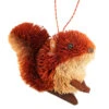 2.75” Red And Brown Whimsical Bristle Brush Handcrafted Squirrel Hanging Ornament -Optimal Christmas Shop brushor23 33895.1687907267