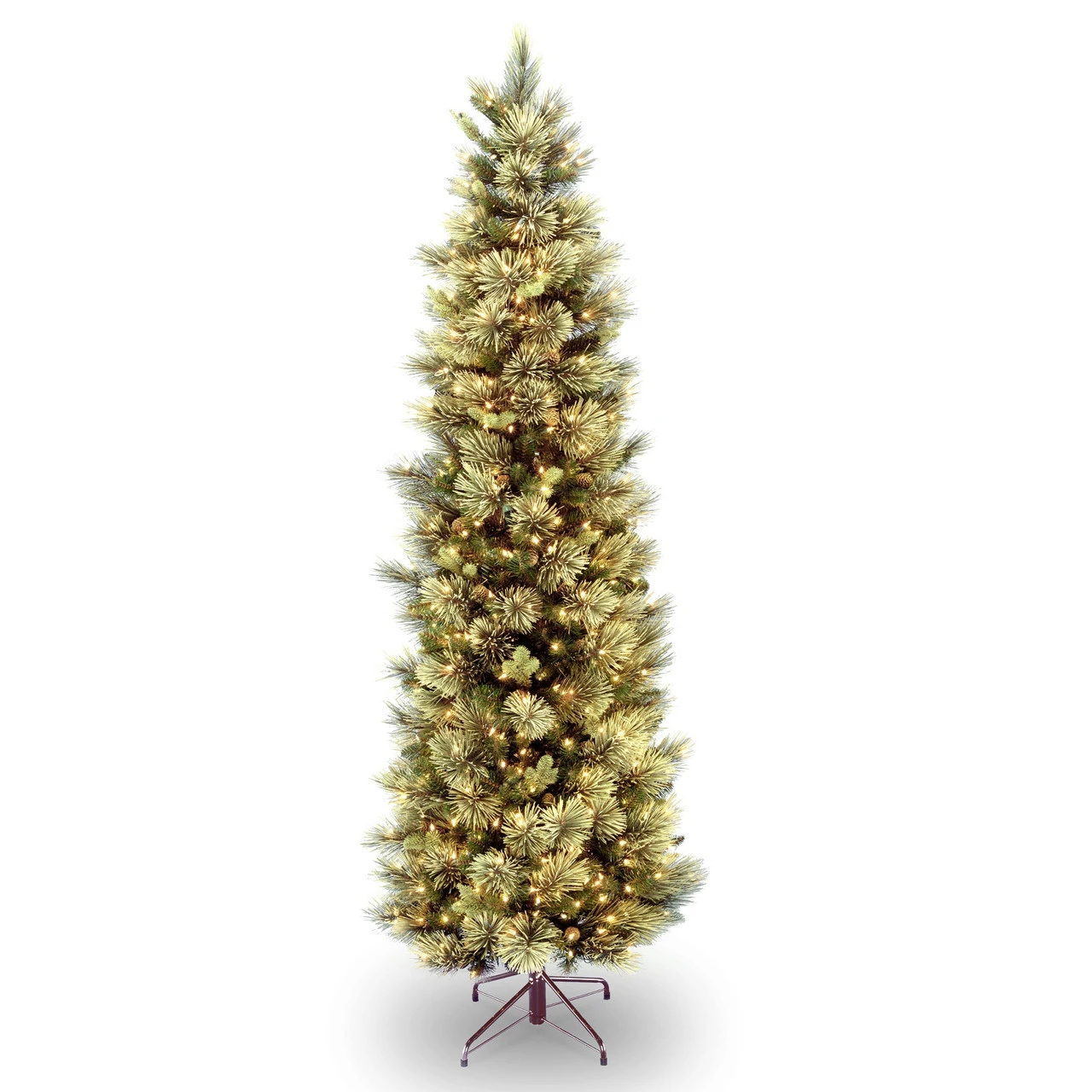 9 Ft. Carolina Pine Slim Tree With Clear Lights 3 9 Ft. Carolina Pine Slim Tree With Clear Lights