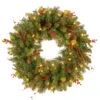 24" Classical Collection Wreath With Clear Lights 1 24" Classical Collection Wreath With Clear Lights -Optimal Christmas Shop cc1 301 24w 1 50023.1667580425