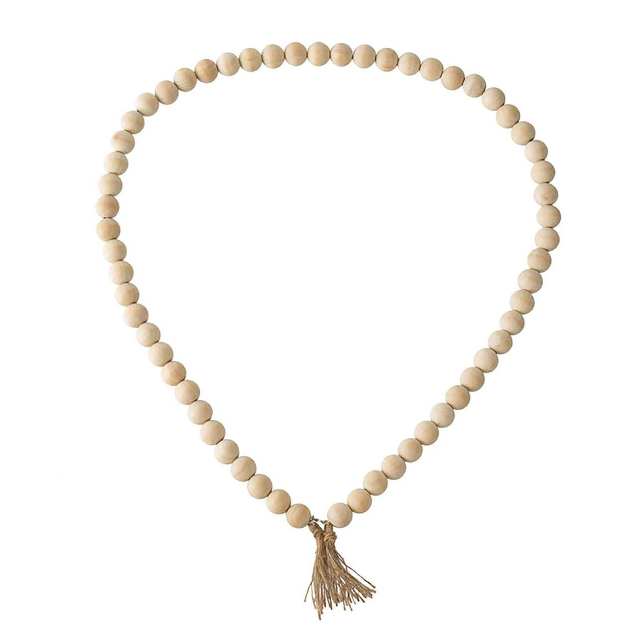 3.4' X 1.6" Pine Sphere Beads With Tassels Artificial Garland - Unlit 4 3.4' X 1.6" Pine Sphere Beads With Tassels Artificial Garland - Unlit - Image 2