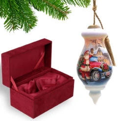 6” Santa Delivery Gift Christmas Glass Ornament 8 6” Santa Delivery Gift Christmas Glass Ornament -Optimal Christmas Shop dacf 1610082 3 96602.1667620404