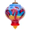 3.75” Pink And Blue Flamingos Hand Painted Mouth Blown Glass Hanging Christmas Ornament -Optimal Christmas Shop dacf 1812001 65590.1667620517