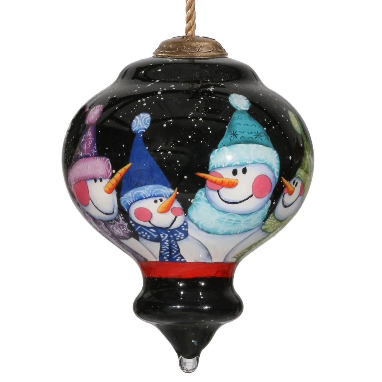 3.75" Together We Have It All Snowman Christmas Glass Ornament 5 3.75" Together We Have It All Snowman Christmas Glass Ornament - Image 3