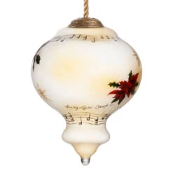 3.75" White And Black Christmas Piano Glass Ornament -Optimal Christmas Shop dacf 1911074 3 40827.1667620509