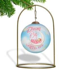 3” Blue And Pink Little Girl Hand Painted Mouth Blown Glass Hanging Christmas Ornament -Optimal Christmas Shop dacf 1911088 4 19145.1667528334