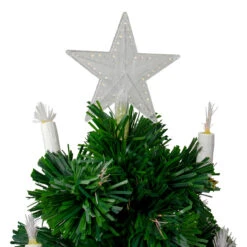 3' Pre-Lit Potted Medium Artificial Christmas Tree With Candles - Multi Color Lights -Optimal Christmas Shop dak 0105 90 2 56380.1667657936