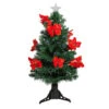 3' Pre-Lit Medium Fiber Optic Red Poinsettias Artificial Christmas Tree - Multicolor Lights 2 3' Pre-Lit Medium Fiber Optic Red Poinsettias Artificial Christmas Tree - Multicolor Lights -Optimal Christmas Shop dak gd 47090 96345.1667662792