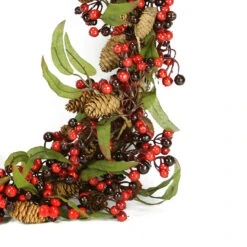 Red Berry And Pine Cone Artificial Christmas Wreath - 24-Inch, Unlit -Optimal Christmas Shop dakd1083b 67050.1667664518