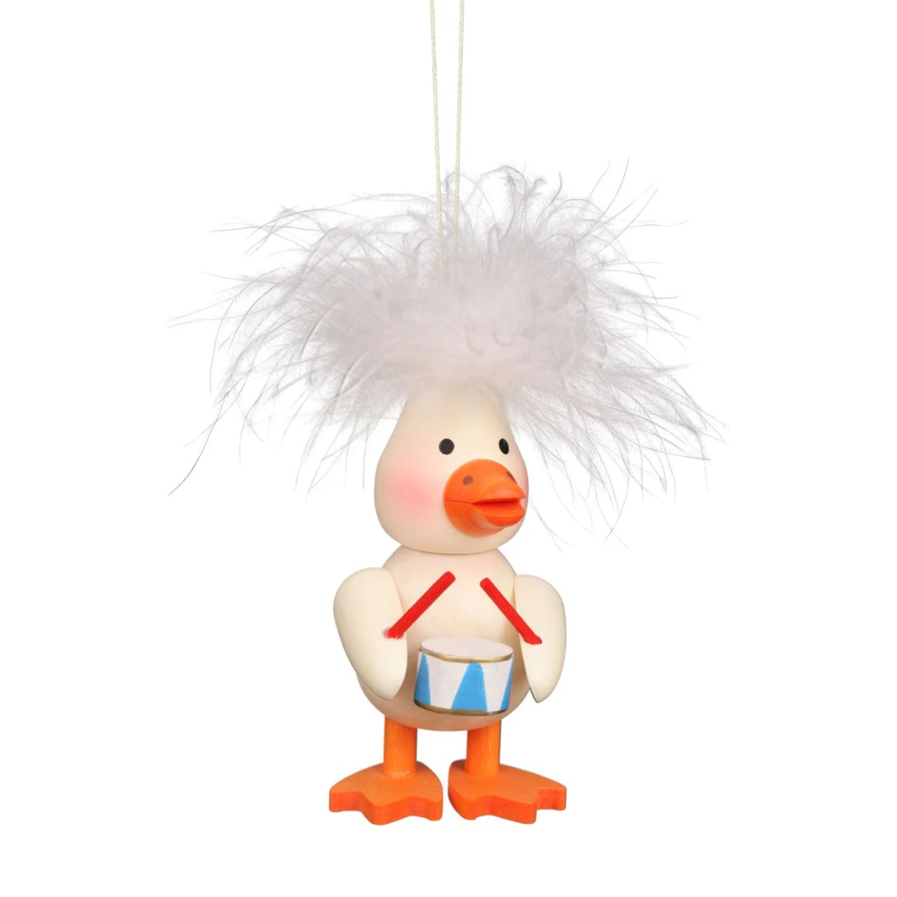 3" Christian Ulbricht Ducky With Drum Ornament 3 3" Christian Ulbricht Ducky With Drum Ornament