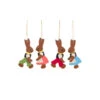 Set Of 4 Brown, Red, And Green Handcrafted Rabbit Couples Dregeno Easter Ornaments, 2.25" -Optimal Christmas Shop dati 224 0062020202020 81854.1667664886