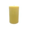 3.75" Golden Yellow Organic Beeswax Pillar Candle -Optimal Christmas Shop dbno 90 1 22349.1677827552