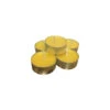 Pack Of 36 Yellow And Silver Organic Handmade Tealight Tin Cup Candles -Optimal Christmas Shop dbno bc163 70572.1677827595