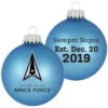 Blue And Black Glass Matte US Space Force Logo Christmas Ball Ornament 3.25" (80mm) 1 Blue And Black Glass Matte US Space Force Logo Christmas Ball Ornament 3.25" (80mm) -Optimal Christmas Shop dcki kbx00225 90034.1667602019