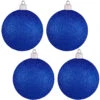 4ct Dark Blue Shatterproof Christmas Ball Ornaments 4" (100mm) -Optimal Christmas Shop dcki kbx04710 50672.1667602025