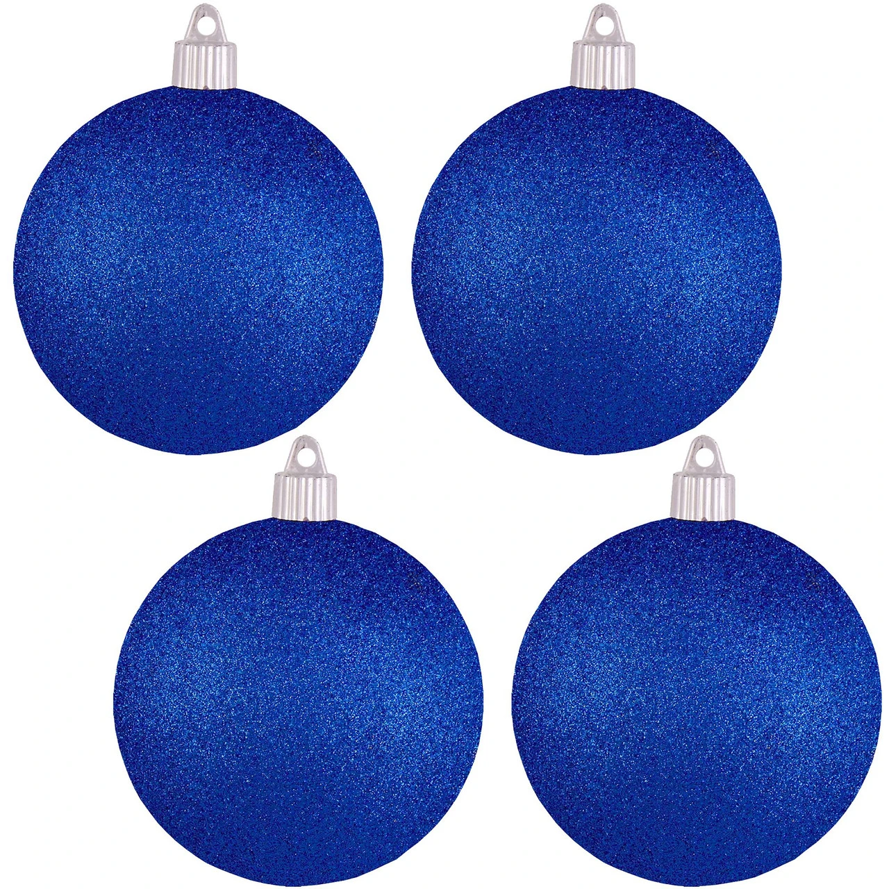 4ct Dark Blue Shatterproof Christmas Ball Ornaments 4" (100mm) 3 4ct Dark Blue Shatterproof Christmas Ball Ornaments 4" (100mm)