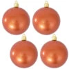 4ct Candy Copper Red Shiny Finish Shatterproof Christmas Ball Ornaments 4" (100mm) -Optimal Christmas Shop dcki kbx04722 13184.1667602036