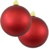 2ct Red Alert Shatterproof Christmas Ball Ornament6" (150mm) -Optimal Christmas Shop dcki kbx04730 67905.1667569404