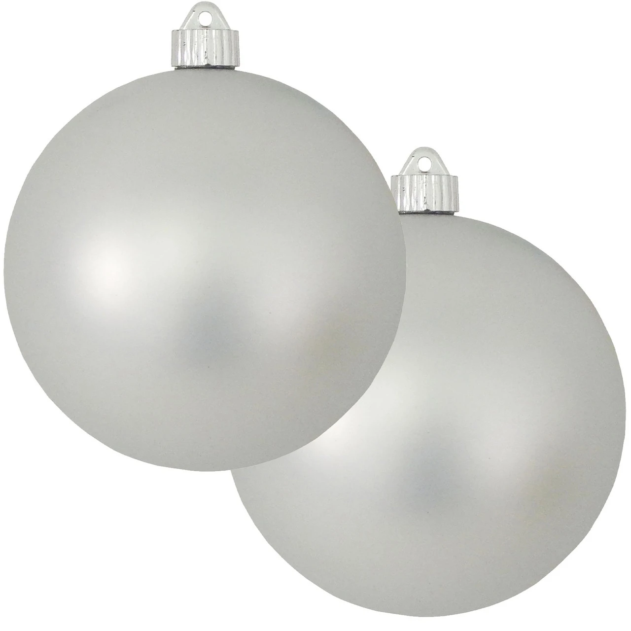 2ct Dove Gray Shatterproof Christmas Ball Ornament6" (150mm) 3 2ct Dove Gray Shatterproof Christmas Ball Ornament6" (150mm)