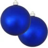 2ct Regal Blue Shatterproof Christmas Ball Ornament6" (150mm) -Optimal Christmas Shop dcki kbx04736 92263.1667662106