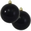 2ct Onyx Black Shatterproof Christmas Ball Ornament6" (150mm) 1 2ct Onyx Black Shatterproof Christmas Ball Ornament6" (150mm) -Optimal Christmas Shop dcki kbx04742 97934.1667665845