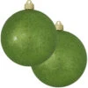 2ct Lime Green Shatterproof Christmas Ball Ornament6" (150mm) -Optimal Christmas Shop dcki kbx04762 59733.1667654865