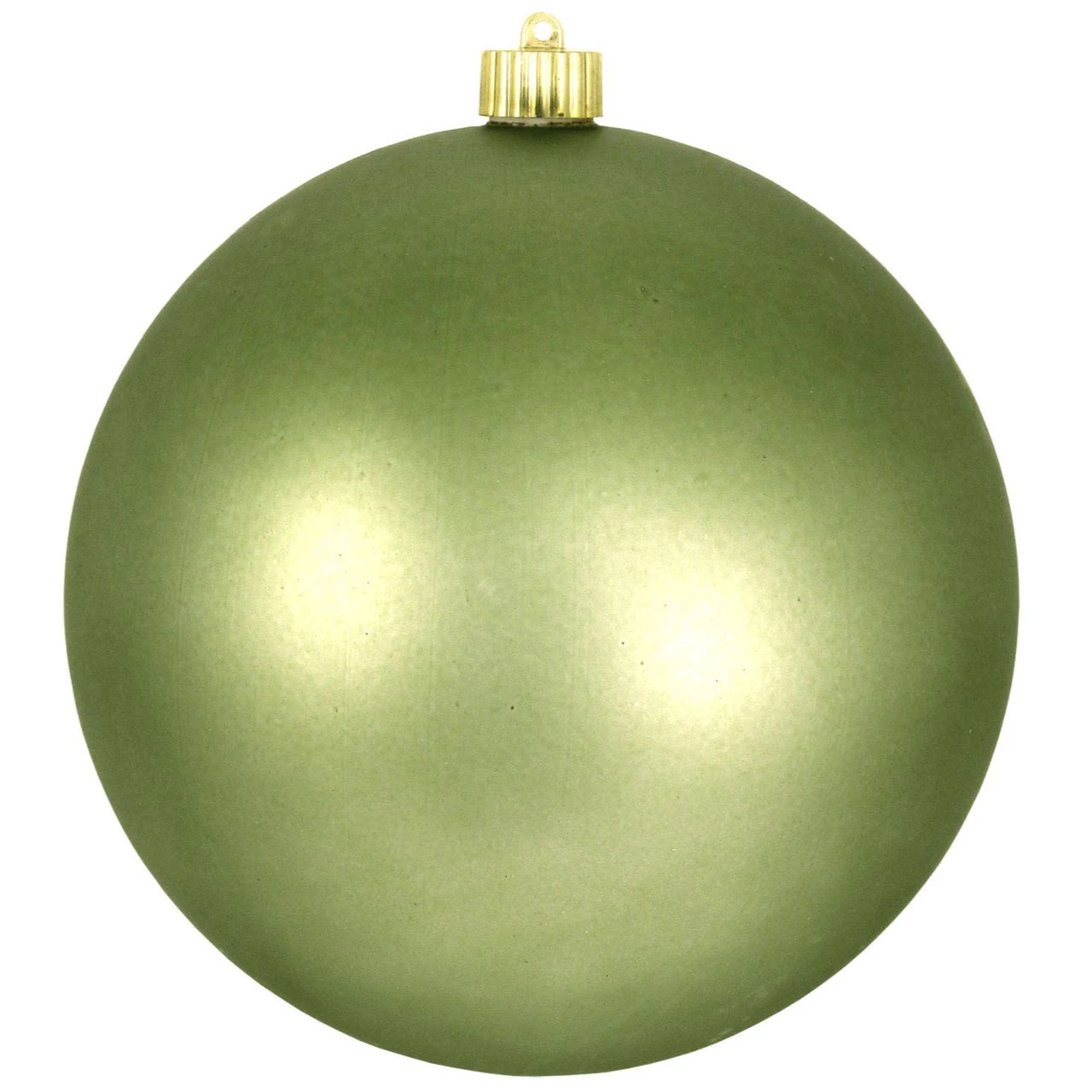Pear Green Shatterproof Shiny Christmas Ball Ornament 8" (200mm) 3 Pear Green Shatterproof Shiny Christmas Ball Ornament 8" (200mm)