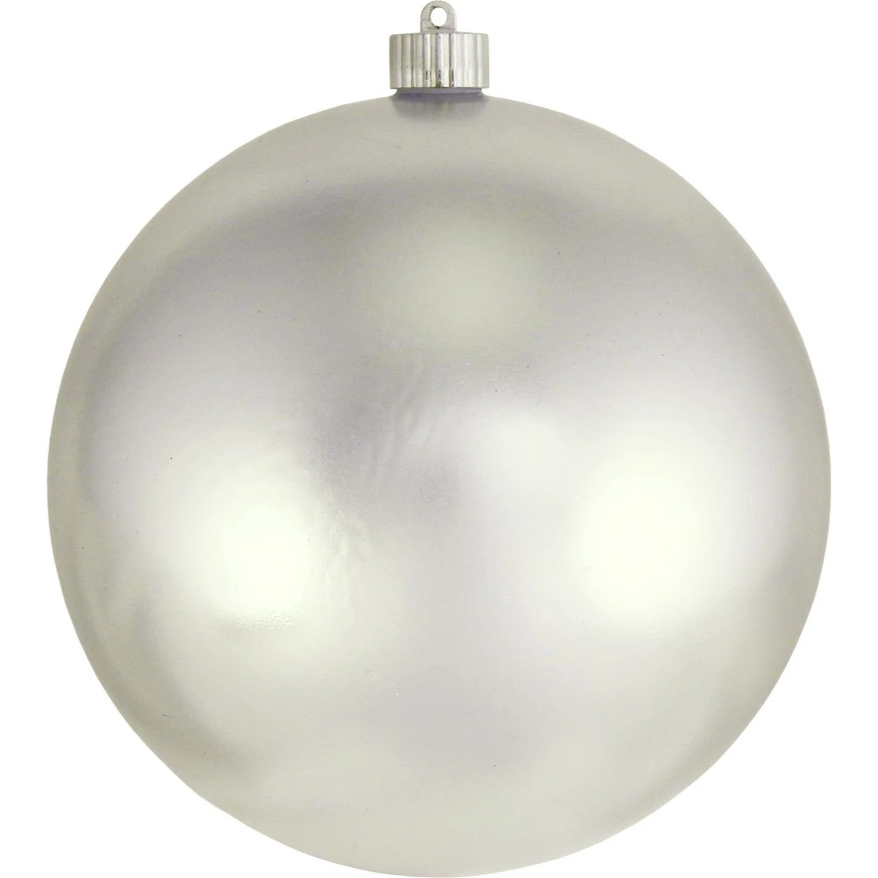 Cloud Silver Shatterproof Shiny Christmas Ball Ornament 8" (200mm) 3 Cloud Silver Shatterproof Shiny Christmas Ball Ornament 8" (200mm)