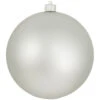 Cloud Silver Shatterproof Matte Christmas Ball Ornament 8" (200mm) -Optimal Christmas Shop dcki kbx14007 1 05153.1667561899