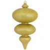 Metallic Gold Shatterproof Christmas Finial Ornament 15" (380mm)