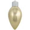 12" Gold And Silver Shatterproof Shiny C9 Light Bulb Christmas Ornament -Optimal Christmas Shop dcki kbx40476 1 18519.1667561954