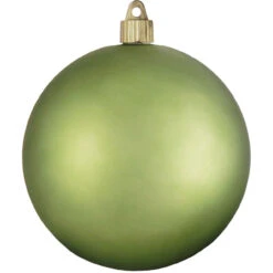 4ct Krypton Green Shatterproof Shiny Finish Christmas Ball Ornaments 4.75" (120mm)