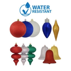 Glided Gold Shatterproof Christmas Long Drop Ornament 12.5" (320mm) -Optimal Christmas Shop dcki kbx50390 3 58467.1667561650