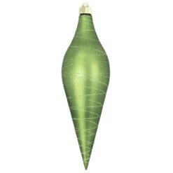 Krypton Green Shatterproof Christmas Long Drop Ornament 12.5" (320mm)