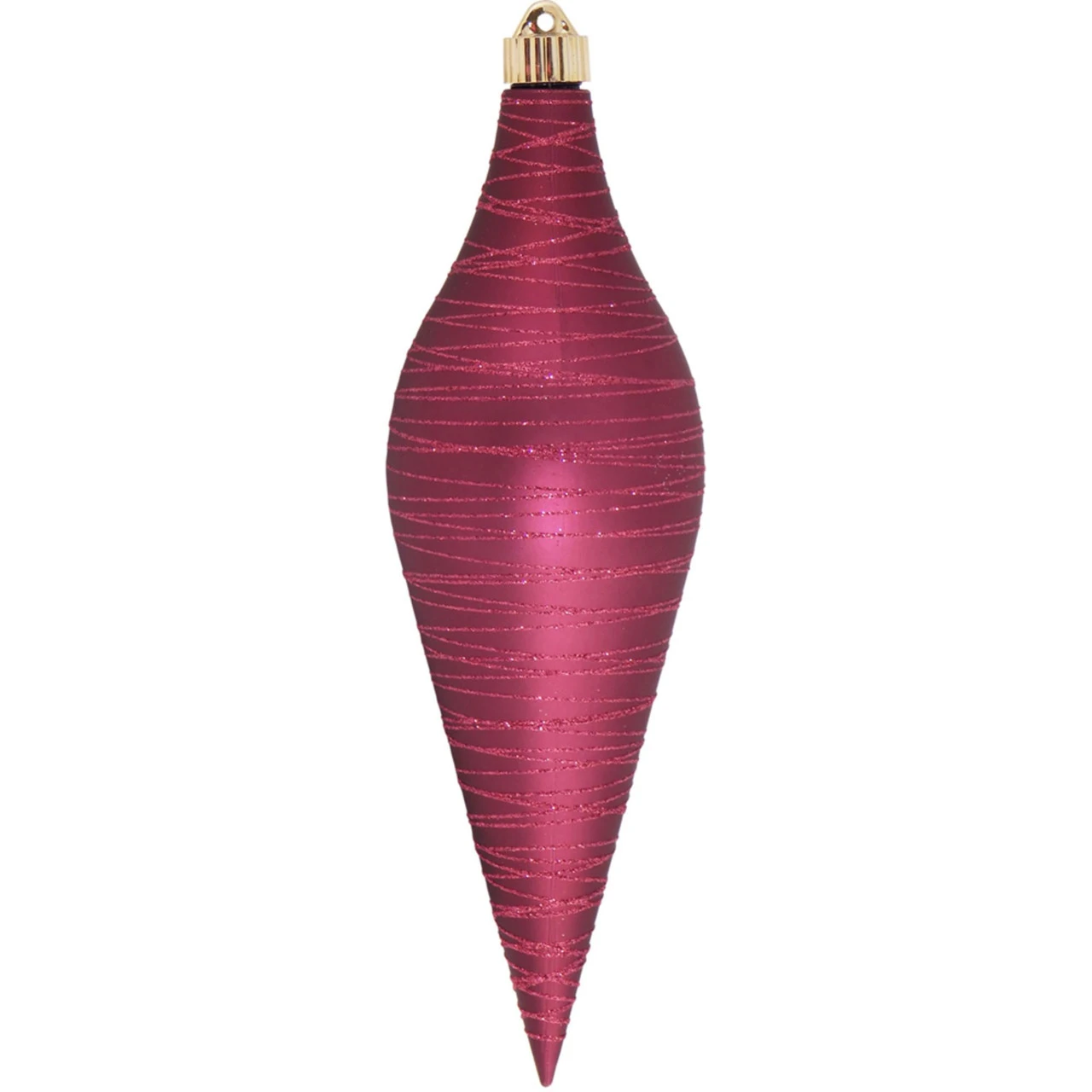 Bayberry Pink Shatterproof Christmas Long Drop Ornament 12.5" (320mm) 3 Bayberry Pink Shatterproof Christmas Long Drop Ornament 12.5" (320mm)