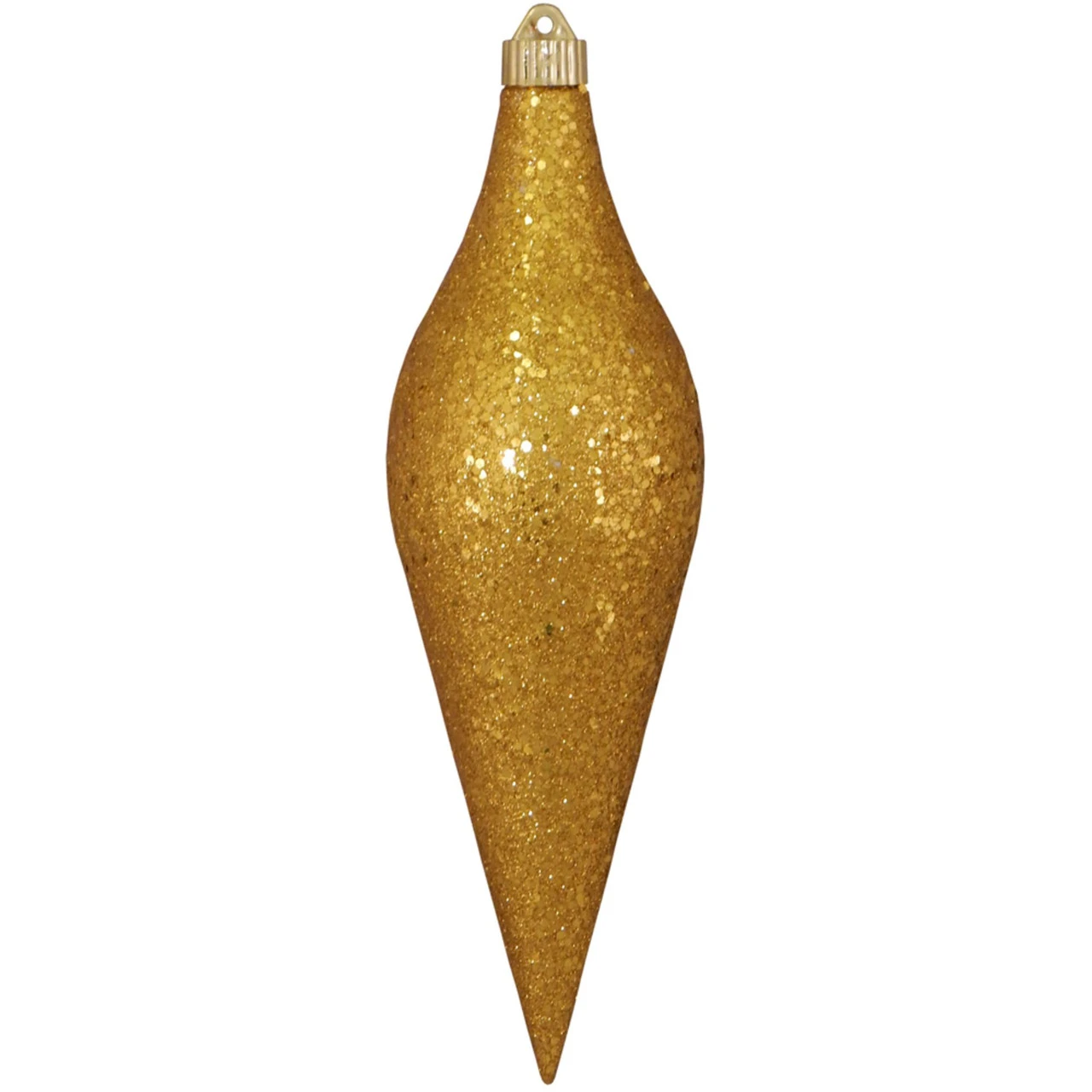 Fire Gold Shatterproof Christmas Long Drop Ornament 12.5" (320mm) 3 Fire Gold Shatterproof Christmas Long Drop Ornament 12.5" (320mm)