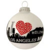 Porcelain White Los Angeles Skyline Christmas Ball Ornament 3.25" (80mm) -Optimal Christmas Shop dcki kbx62410 78428.1667561637