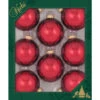 8ct December Red Shiny Glass Christmas Ball Ornaments 2.5" (67mm) -Optimal Christmas Shop dcki kbx70112 81067.1667561508