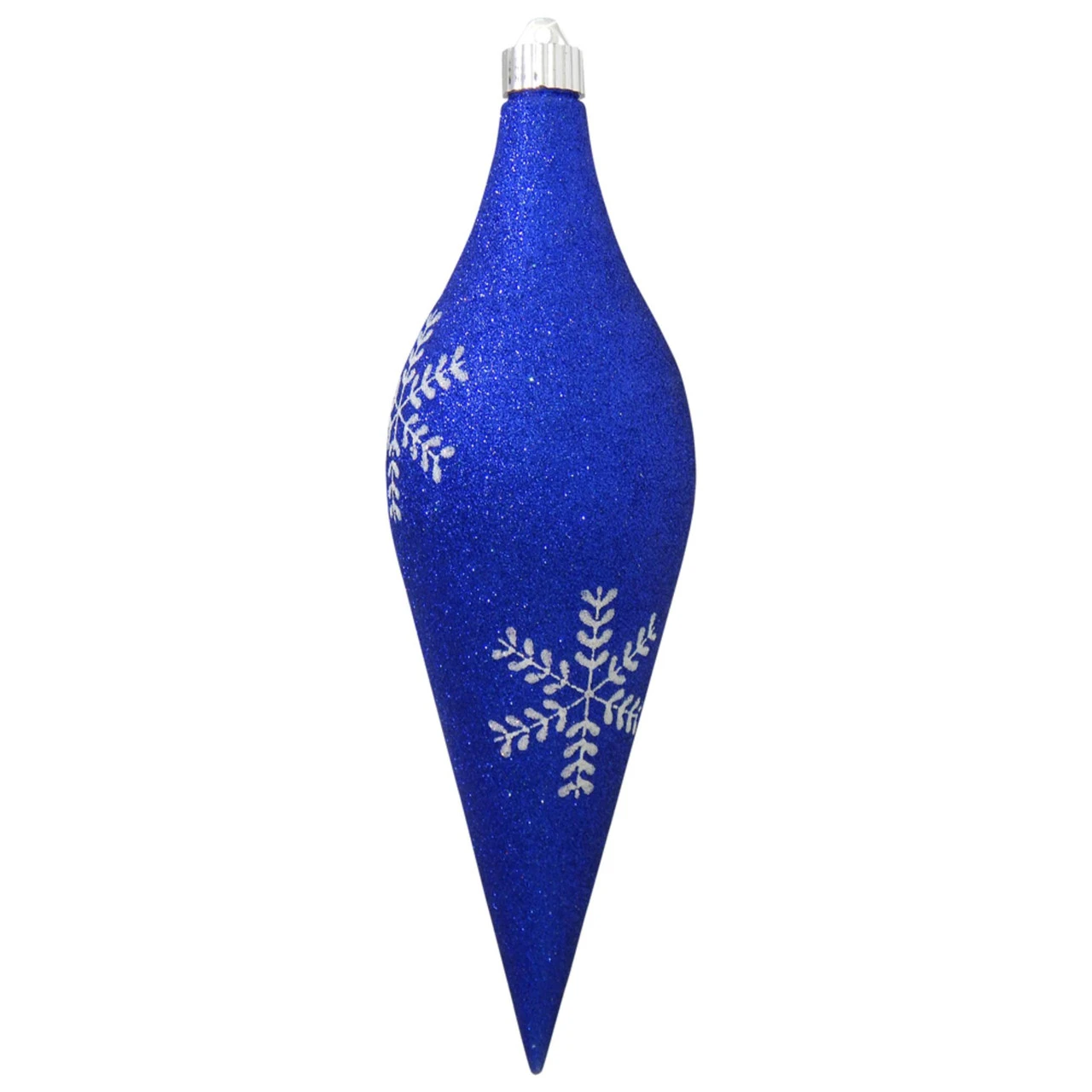 Blue And Silver Shatterproof Christmas Long Drop Ornament 12.5" (320mm) 3 Blue And Silver Shatterproof Christmas Long Drop Ornament 12.5" (320mm)