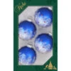 4ct Royal Blue And White Trees And Cardinals Matte Christmas Ball Ornaments 2.5" (60mm) -Optimal Christmas Shop dcki kbx71539 1 40111.1668190453